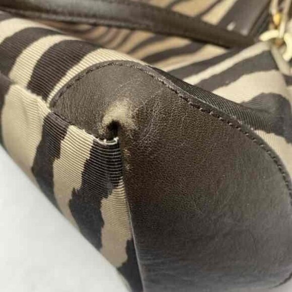 Coach w/COA Madison Eastwest Tote in Zebra Print Fabric - Picture 11 of 14
